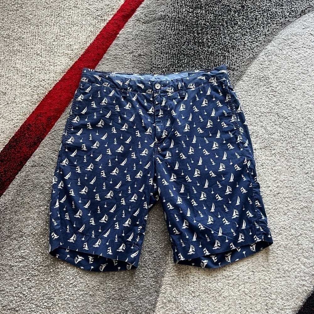 Polo Ralph Lauren Sail Boat Print Nautical Classic Fit Shorts